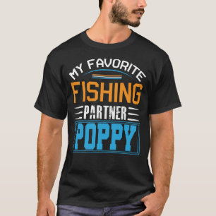 Camiseta Día de los Padres de Pescadores de Mi Compañero de
