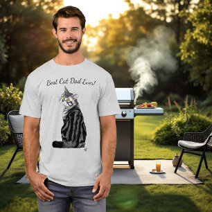 Camiseta Día de los Padres de Pestaña Plateado