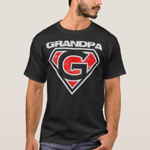 Camiseta Día de los Padres de Regalo Funny Superhero Abuelo