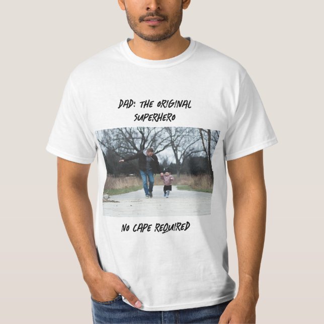 Camiseta Dia de los Padres de Superhéroes Originales del Pe (Anverso)