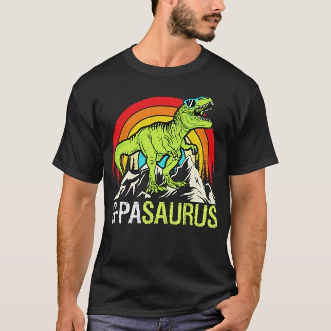 Camiseta Día de los Padres del Abuelo de los Dinosaurios de (Anverso)