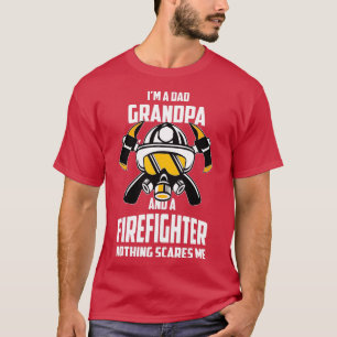 Camiseta Día De Los Padres Del Bombero Del Abuelo De Papá