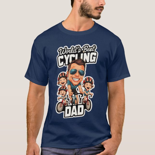 Camiseta Día de los Padres del Mejor Ciclismo del Mundo (Anverso)