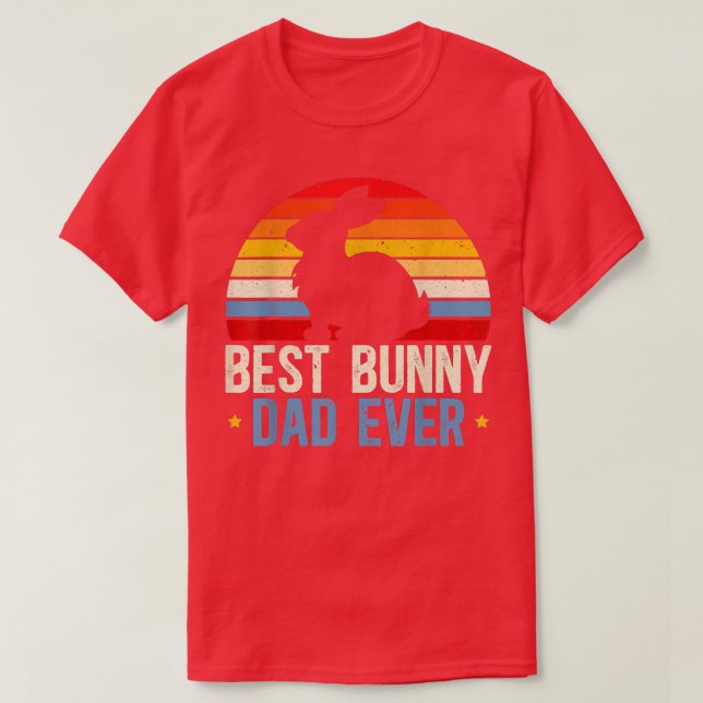 Camiseta Día de los Padres del Mejor Conejo  (Diseño del anverso)