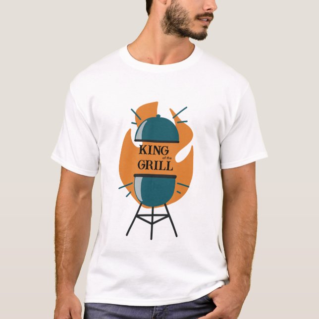Camiseta Dia de los Padres del Rey del Grill (Anverso)