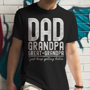 Camiseta Día de los padres divertidos del abuelo de papá