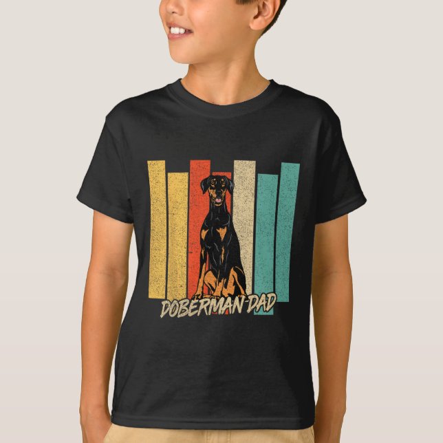 Camiseta Día de los Padres Dueños de Perros de Perro Doberm (Anverso)