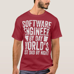Camiseta Día de los Padres Funny del Mejor Ingeniero de Sof