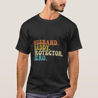 Camiseta Día de los Padres Héroes de Esposo Papi Protector