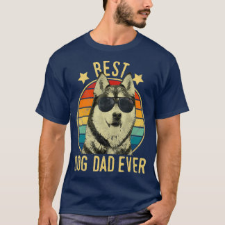 Camiseta Día de los Padres Husky Siberianos para el Mejor P