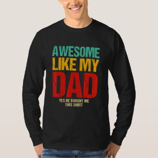 Camiseta Día de los Padres Increíble Como Mi Papá Distresse