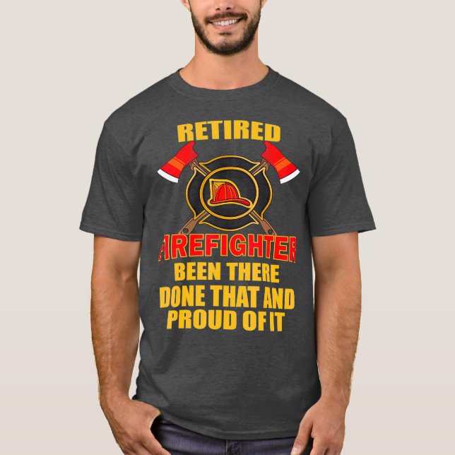 Camiseta Día de los Padres, Jefe de Bomberos Retirado (Anverso)