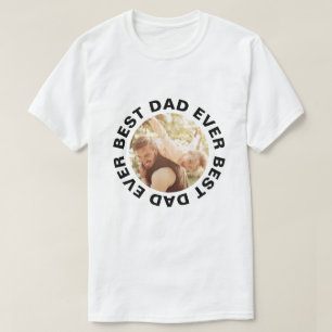 Camiseta Día de los Padres Personalizados de la mejor foto 