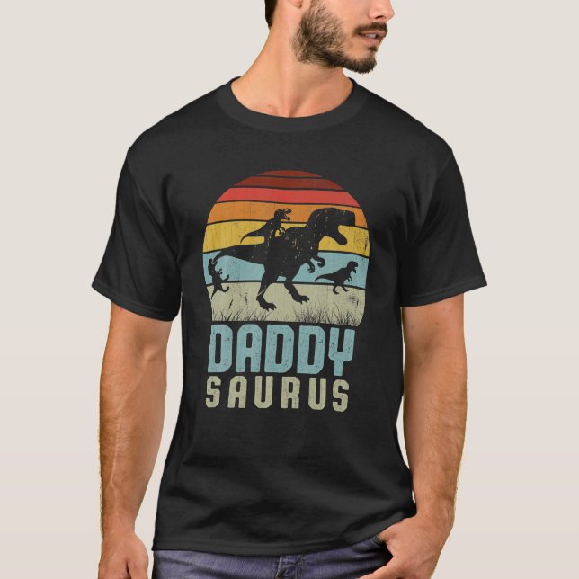 Camiseta Día de los Padres Rex de Daddysaurus (Anverso)