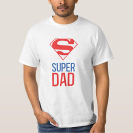 Camiseta Día de los Padres Súper Papá Rojo y Azul