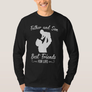 Camiseta Día De Los Padres Y Los Hijos Mejor Amigo Por La V