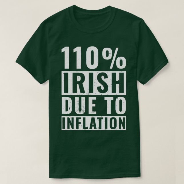 Camiseta Día de los Patrocinadores 110 Irlandeses Raíces Ir (Diseño del anverso)