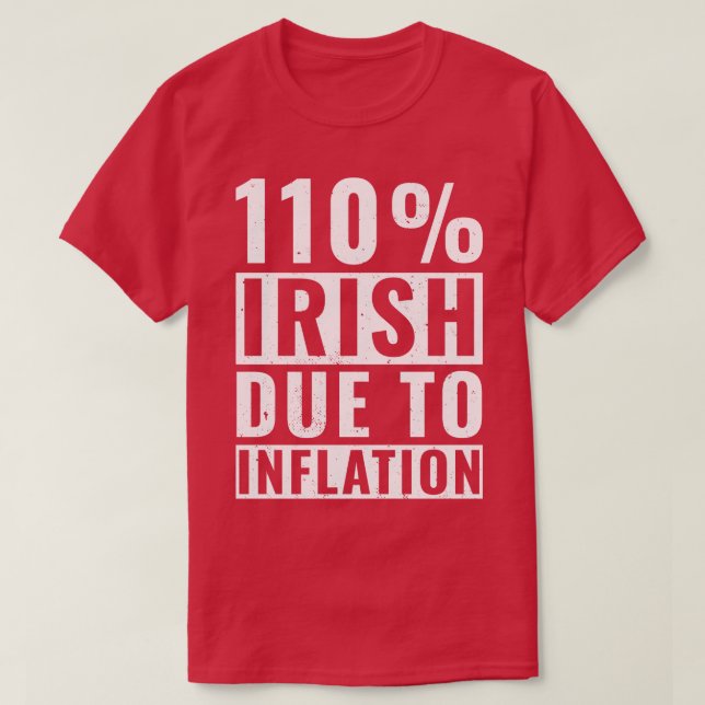 Camiseta Día de los Patrocinadores 110 Irlandeses Raíces Ir (Diseño del anverso)