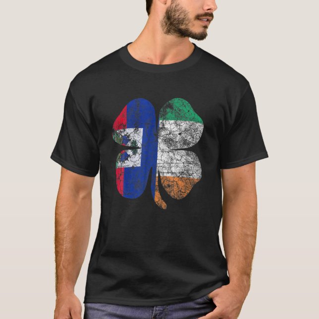 Camiseta Día de los Patrocinadores Haití Irlanda Shamrock I (Anverso)