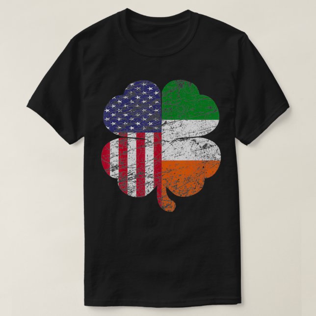 Camiseta Día de los Patrocinadores Irlanda Bandera american (Diseño del anverso)