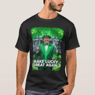 Camiseta Día de los Patrocinadores Trump Gorra Leprechaun