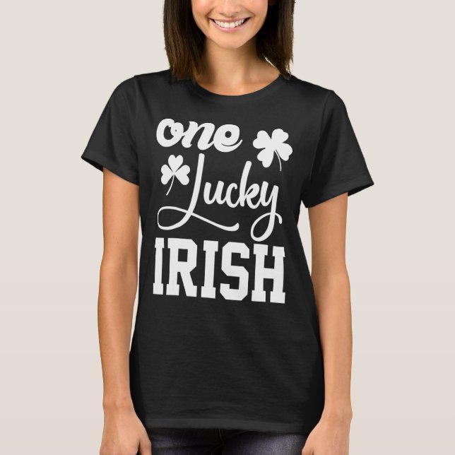 Camiseta Día de los Patrocinadores Un Lucky Irlandés Shamro (Anverso)