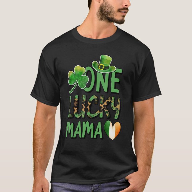 Camiseta Día de los Patrocinadores Una Madre Suerte Madre M (Anverso)