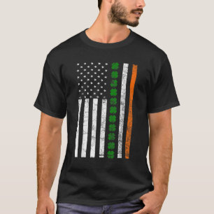 Camiseta Día de los Patrones Bandera irlandesa Norteamerica