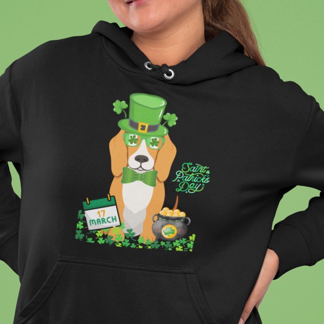 Camiseta Día de los Patrones de los Recuperadores de Oro (Golden Retriever Dog St Patricks Day)