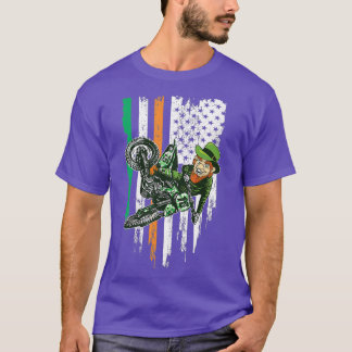 Camiseta Día de los Patrones Motocross MX Irish Leprechaun