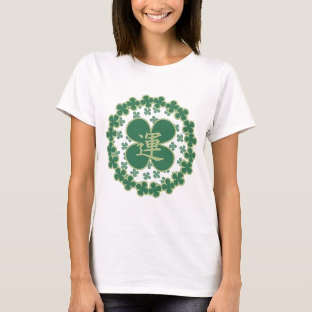 Camiseta Día de los Patrones Shamrock Kanji (Anverso)