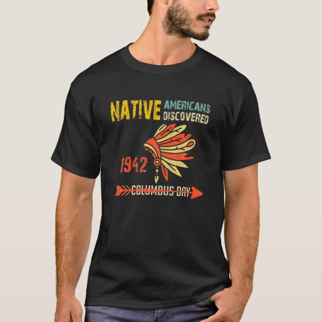 Camiseta Día de los Pueblos Indígenas No Día de Colón Anti  (Anverso)