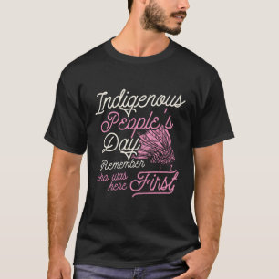 Camiseta Día de los Pueblos Indígenas Recuerdan Quién Está 