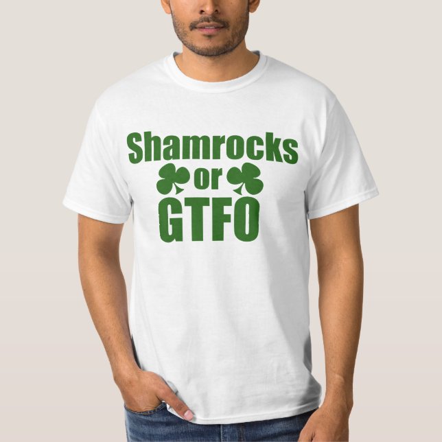 Camiseta Día de los Sombrereros o GTFO St Patricks (Anverso)