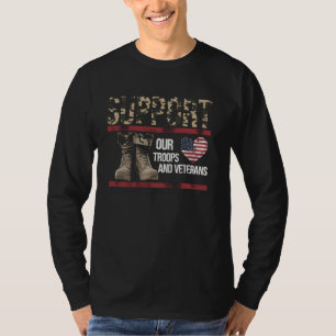 Camiseta Día de los Veteranos Apoya a Nuestras Tropas Regal