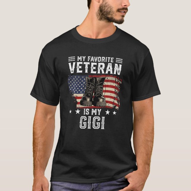 Camiseta Día de los Veteranos de Gigi Mi Veterano Favorito  (Anverso)