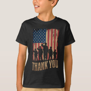 Camiseta Día de los Veteranos de la Bandera Americana Vinta