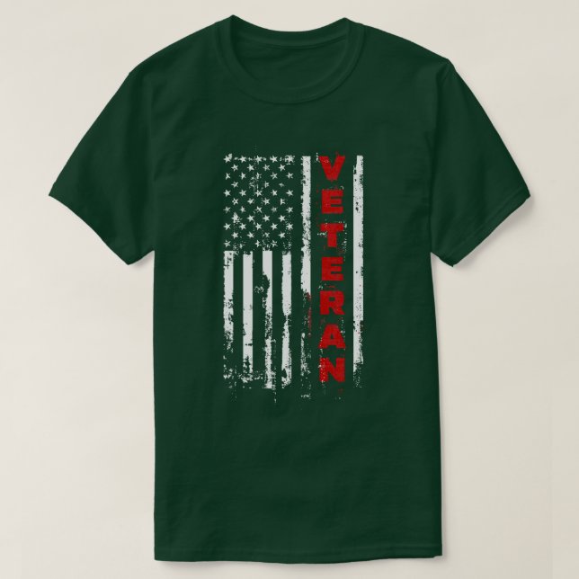 Camiseta Día de los Veteranos en la Memoria del Diseño Vete (Diseño del anverso)