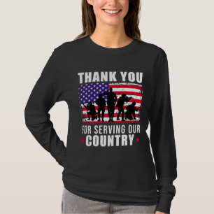 Camiseta Día de los Veteranos Gracias por los Veteranos de