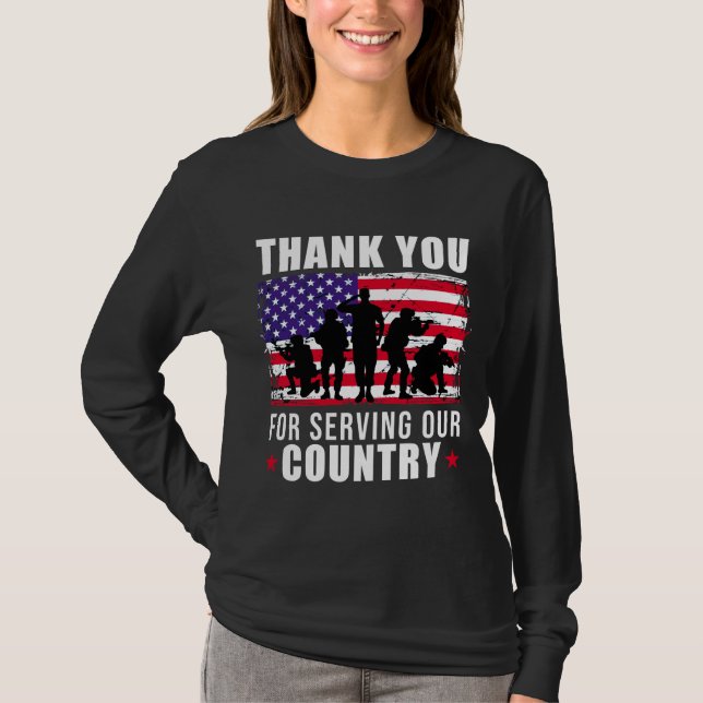 Camiseta Día de los Veteranos Gracias por los Veteranos del (Anverso)