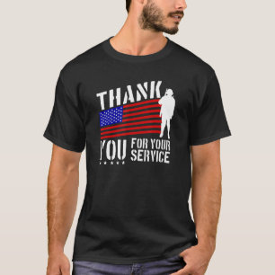Camiseta Día de los Veteranos Gracias por su Servicio