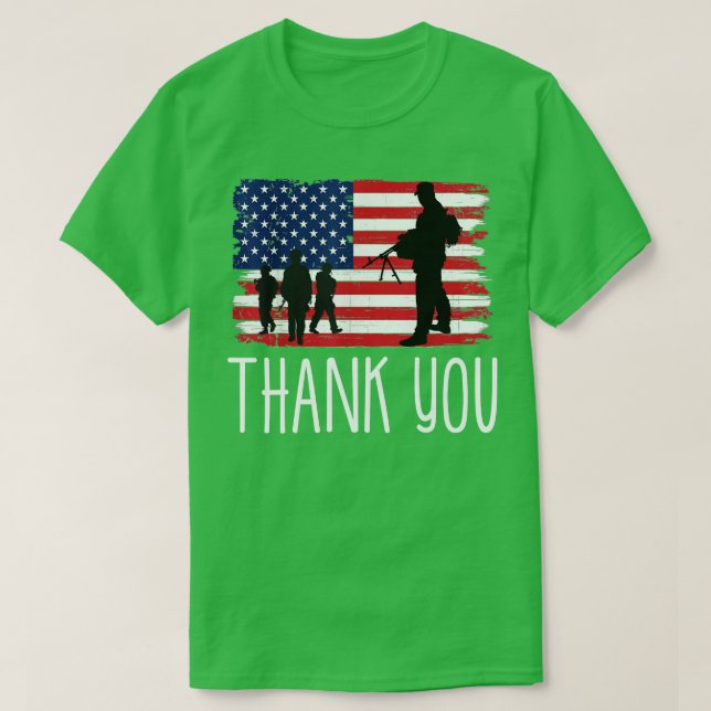 Camiseta Día de los Veteranos gracias por su servicio (Diseño del anverso)