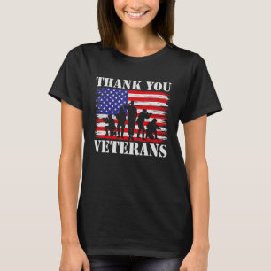 Camiseta Día de los Veteranos Gracias Veteranos