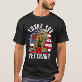 Camiseta Día de los Veteranos Gracias Veteranos Combatiendo