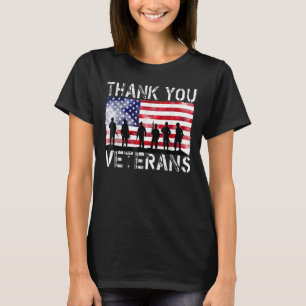 Camiseta Día de los Veteranos Gracias Veteranos Patriotas A