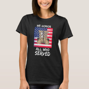 Camiseta Día de los Veteranos Orgulloso Veterano Honramos a