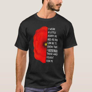 Camiseta Día de los Veteranos para que no olvidemos la flor