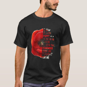 Camiseta Día de los Veteranos Recuerden A Los Que Lucharon