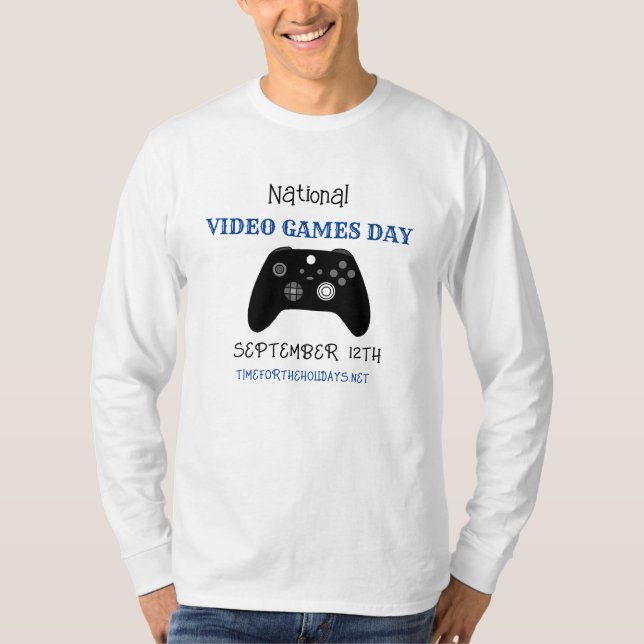 Camiseta Día de los Videojuegos Nacionales el 12 de septiem (Anverso)