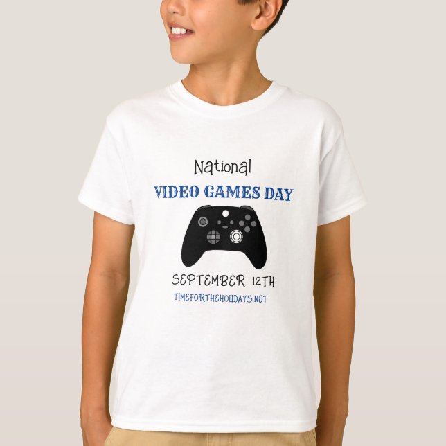 Camiseta Día de los Videojuegos Nacionales el 12 de septiem (Anverso)